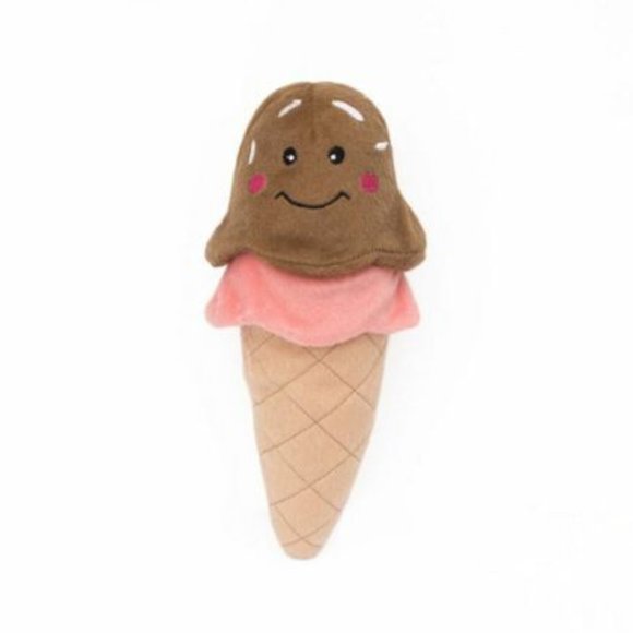 ZippyPaws Other - ICE CREAM CONE PLUSH ZippyPaws Nomnomz DOG PUPPY TOY